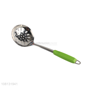 Good Sale Stainless Steel Slotted Ladle Kitchen Strainer