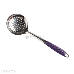 Custom Kitchen Stainless Steel Strainer Large Slotted Ladle