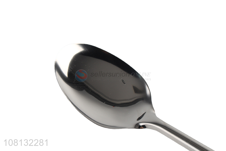 Custom Soft Handle Stainless Steel Serving Spoon For Buffet