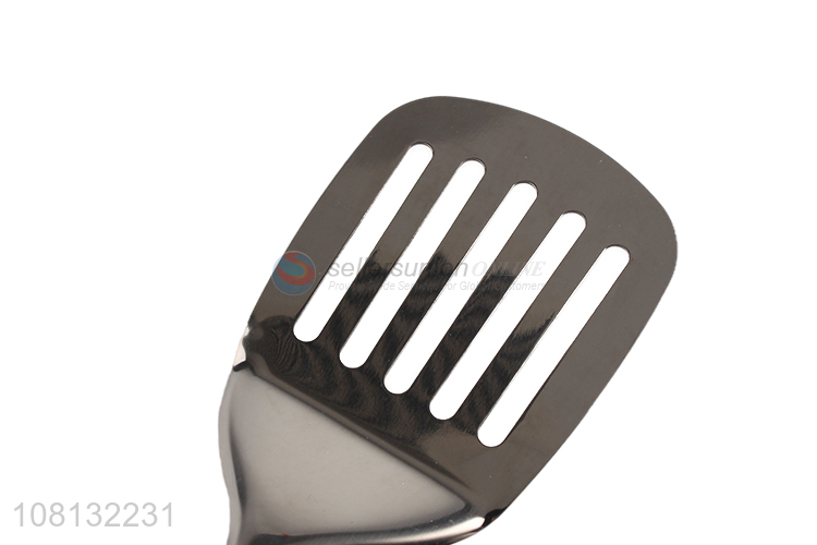 Hot Sale Stainless Steel Slotted Turner Durable Frying Spatula
