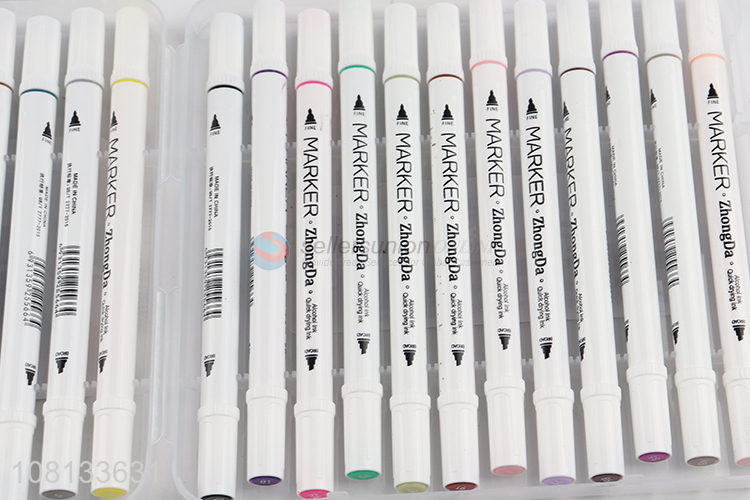 China factory reusable 24pieces markers pen for stationery
