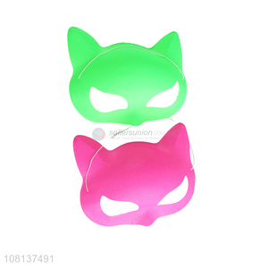 High quality solid color pvc animal masks unisex party masks