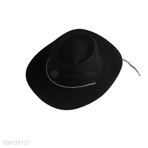 Hot selling pvc fedora party hat cowboy hat party props