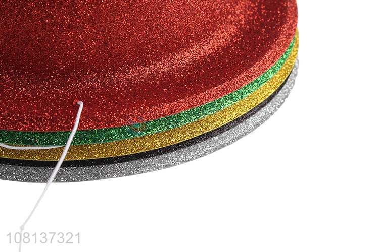 Wholesale glitter fedora hat funny party hat party favors