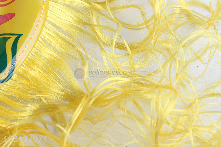 Low price funny party hat with wigs novelty party favors