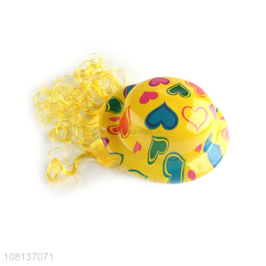 Low price funny party hat with wigs novelty party favors