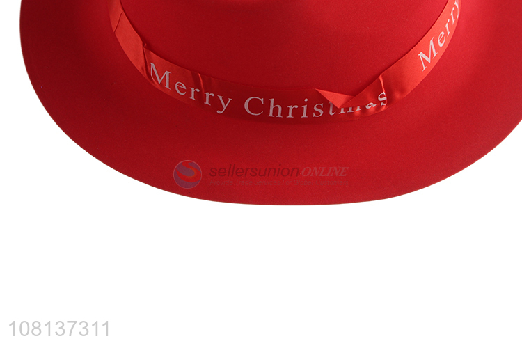 Hot products pvc fedora hat Christmas party hat wholesale