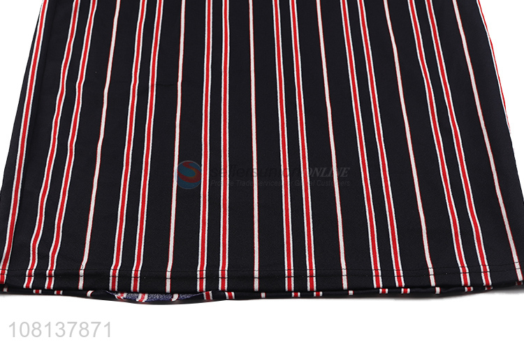 Good Quality Polyester Striped Skirt Womens Skirts