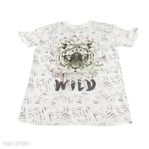 Animal Painted Ladies Tops Loose Short-Sleeved T-Shirt