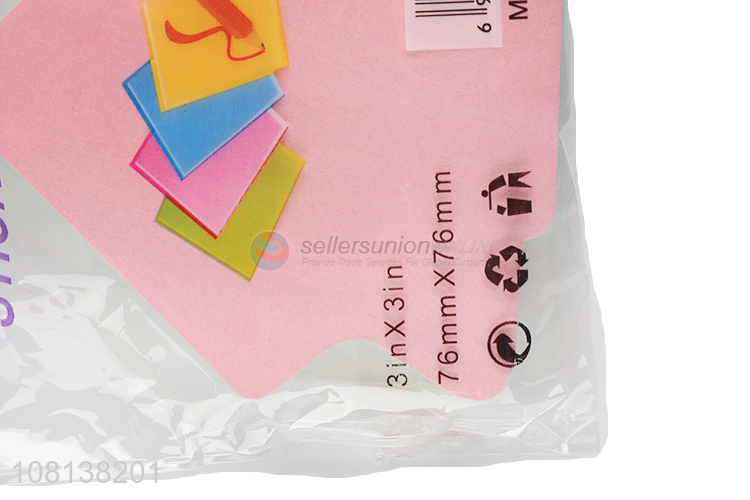 Good quality multicolor paper sticky notes for students