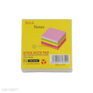 High quality colored paper sticky note pads for students