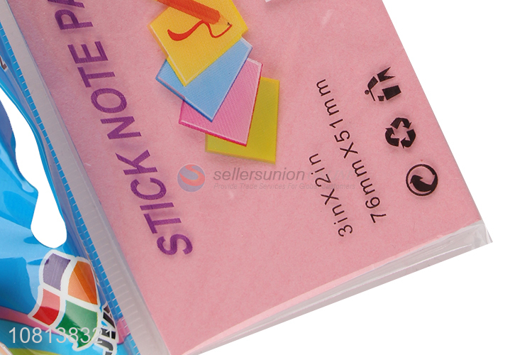 Bottom price colored paper sticky note pads for students