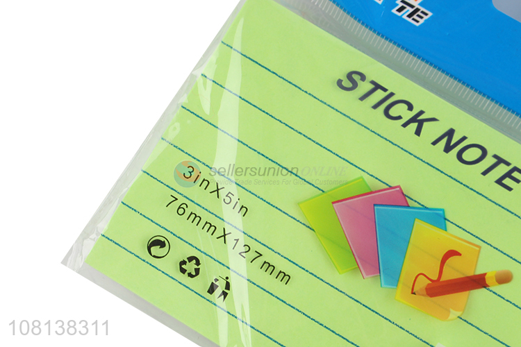China factory lined paper sticky notes self-stick pads