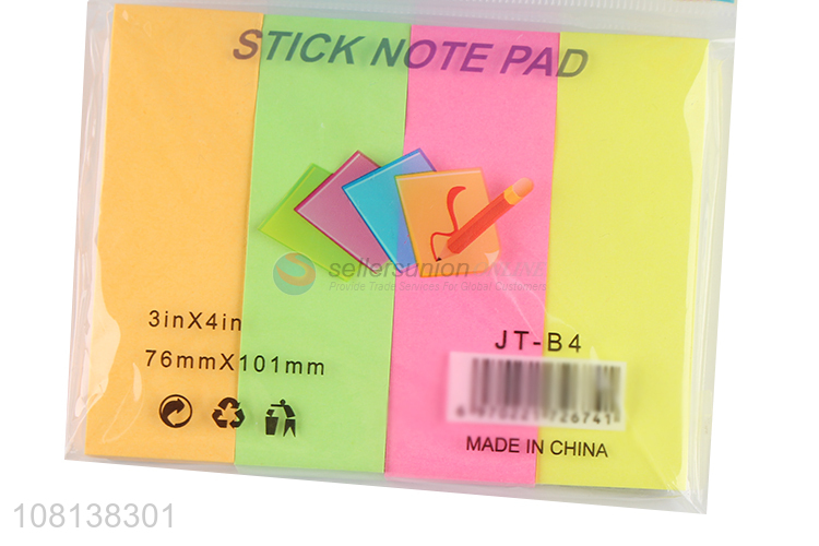 Hot items bright color strong adhesive sticky notes