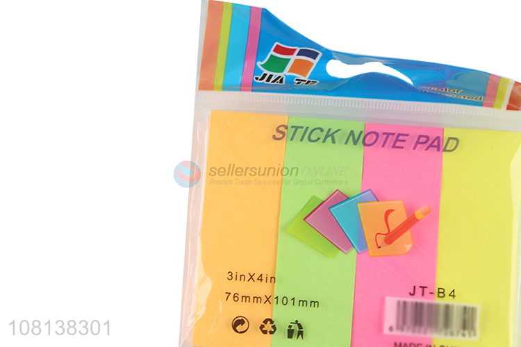 Hot items bright color strong adhesive sticky notes