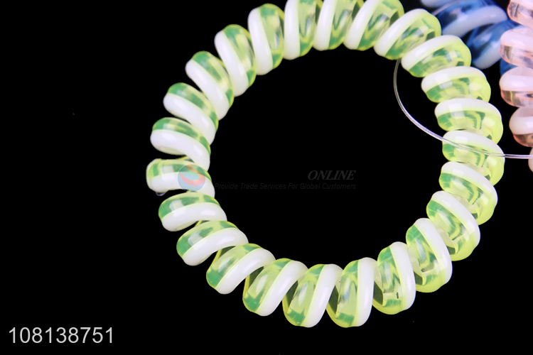 Low price spiral hair ties cord hair ties for women girls