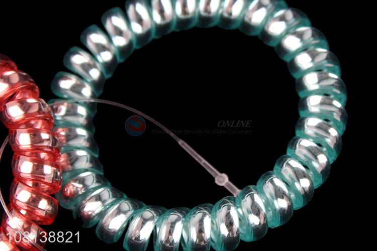 China supplier telephone cord hair ties coin hair bands