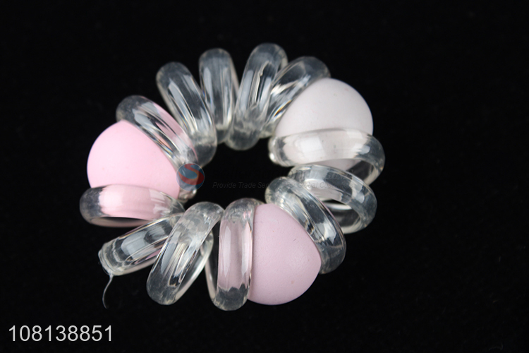 Good quality elastic cord hair ties coin hair scrunchies