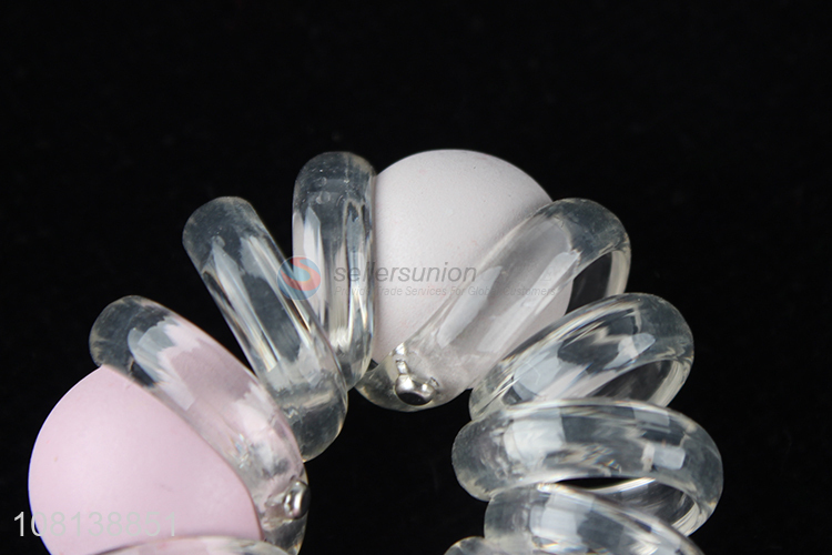 Good quality elastic cord hair ties coin hair scrunchies