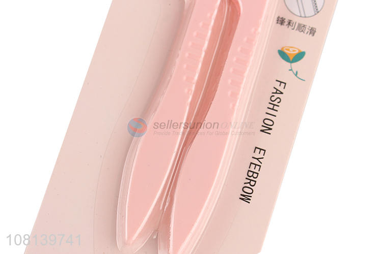 Wholesale fold eyebrow scraper girl eyebrow trimming tool