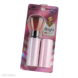 Factory price pink plastic telescopic <em>makeup</em> <em>brushes</em>