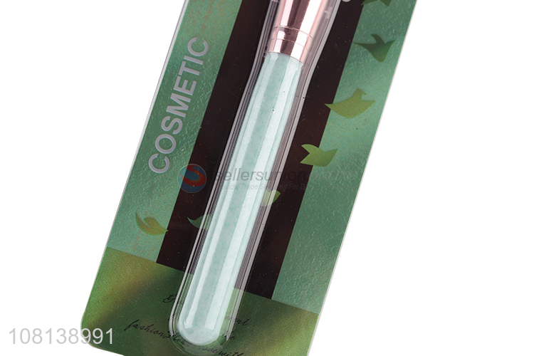 Good quality green plastic cosmetic brush beauty brush