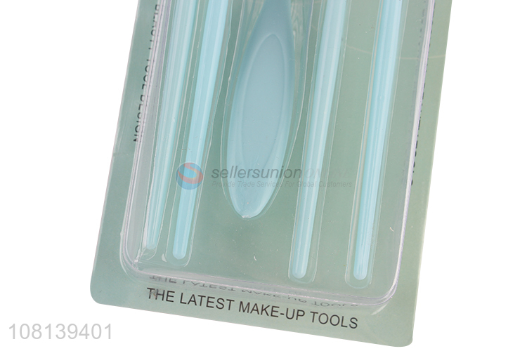 High quality blue beauty brushes ladies makeup tools