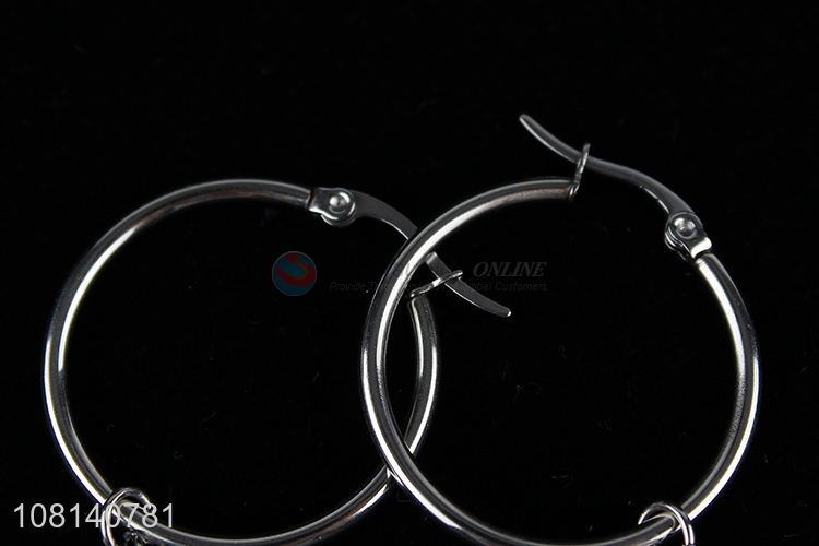 New arrival fashionable stainless steel earrings for jewelry