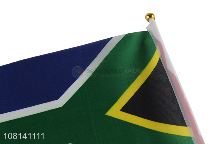 Cheap Plastic Pole Mini National Country Polyester Hand Flag