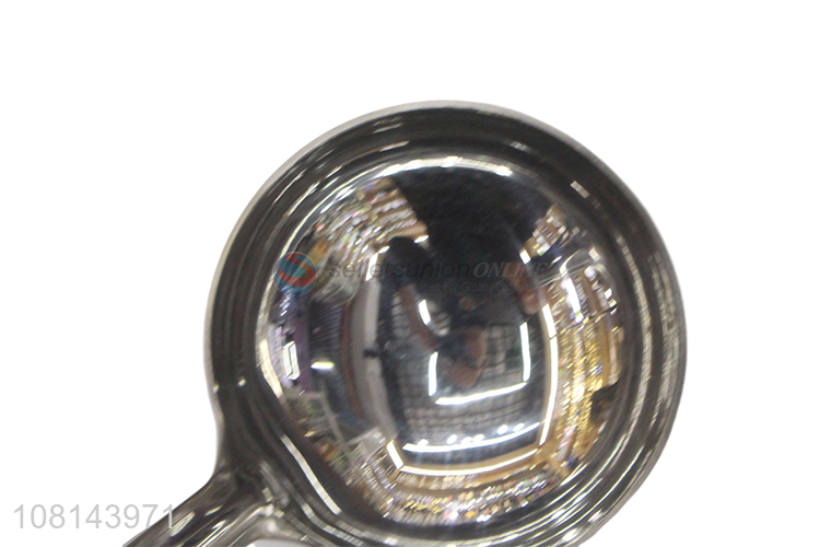 Good quality silver stainless steel soup spoon for sale