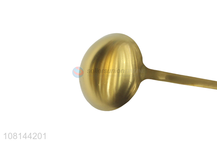 Good sale golden frosted soup spoon stainless steel utensils