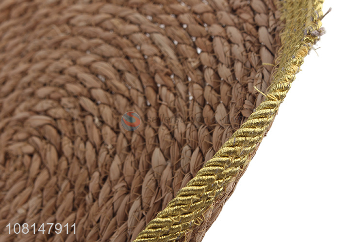 Factory supply round woven table mat dining placemats straw mat