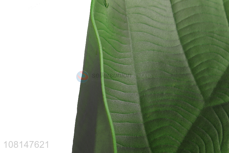 Top product creative green leaf shape eva placemats for dining