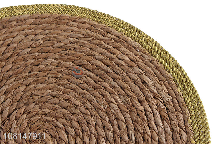 Factory supply round woven table mat dining placemats straw mat