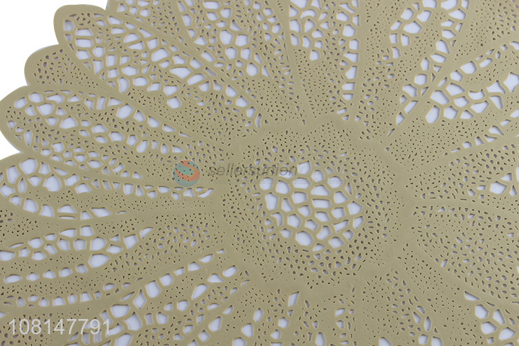 New product trendy hollow-out pvc placemat for table decoration