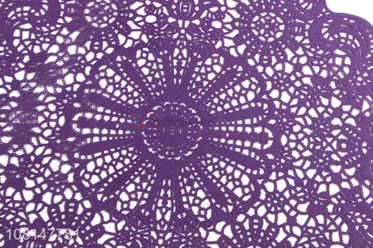 Recent design hollow-out pvc dining placemats for restaurant hotel