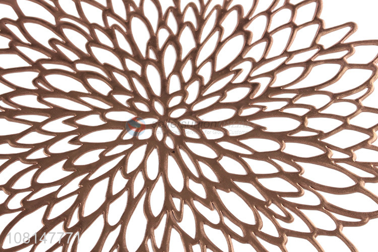 Hot selling heat resistant pvc table mat hollow-out placemat
