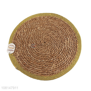 Factory supply round woven table mat dining placemats straw mat