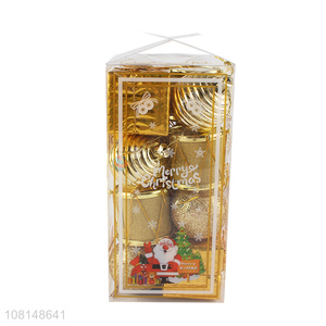 High Quality Gold <em>Christmas</em> Ball Mini Gift <em>Box</em> <em>Christmas</em> Decoration