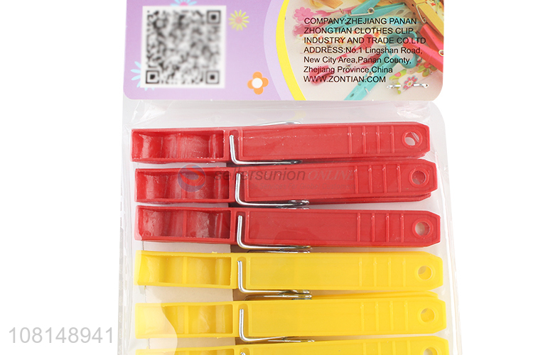 New arrival multicolor plastic clothes pegs clips for sale