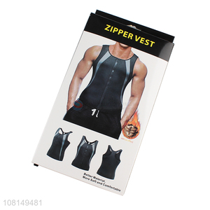 Hot selling neoprene slimming body shaper sweat sauna vest for men