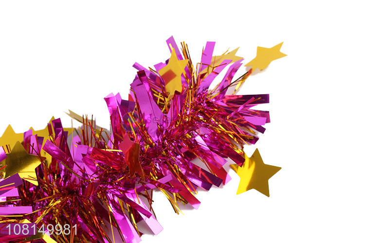 Yiwu wholesale color decorative tinsel party ornaments
