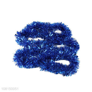 New products blue plastic tops Christmas decorative tinsel