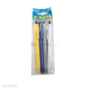 Fashion Style 4 Pieces Click Ballpoint Pen Set For Students