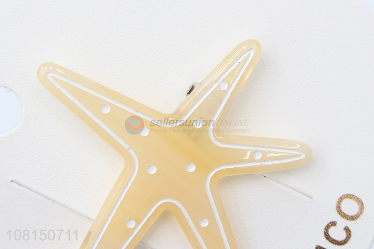 Wholesale Fashion Hair Accessories Starfish Hairpin