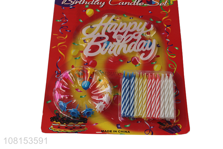 Low price colorful cake candles for birthday party celebration