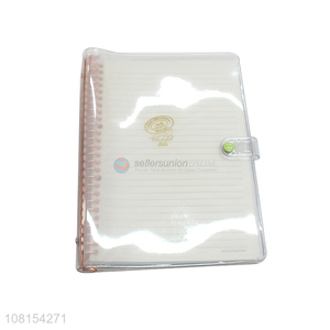 Wholesale 16K Plastic Cover Spiral Notebook With Snap Button