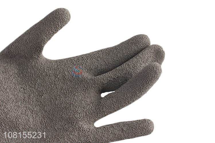 New arrival 13 stitches polyester latex crinkle work gloves