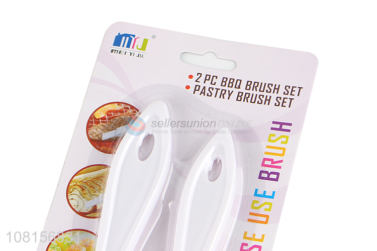 Good Price 2 Pieces Plastic Multipurpose Brush Oil Brush Set