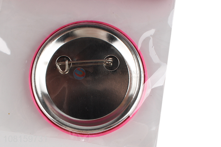 Hot Selling Reflective Badges Tinplate Button Badges